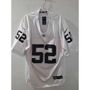 Nike NFL On Field Oakland Raiders Khalil Mack #52 Men White Jersey 48 Large